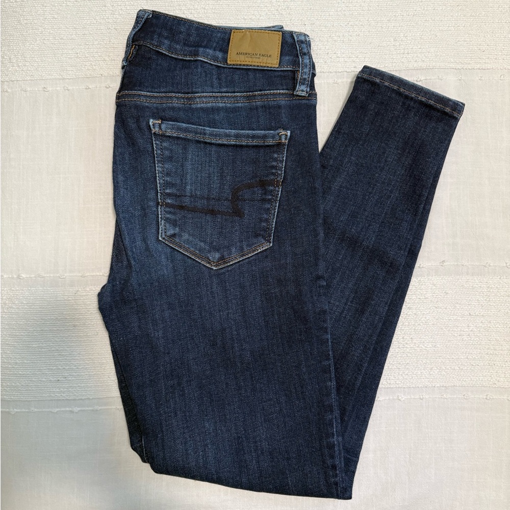 American Eagle Outfitters Dark Blue Skinny Jeans